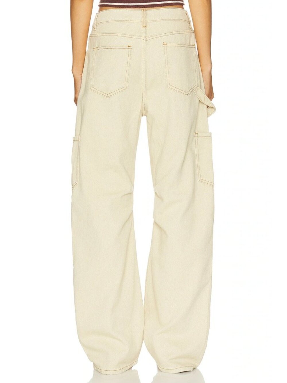 LIONESS Miami Vice Pants Washed Ecru - Picture 4 of 6